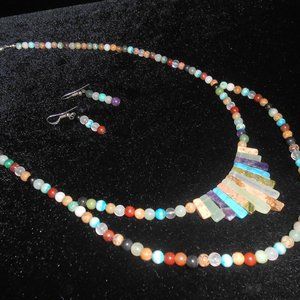 Southwest jewelry with pierced earrings.